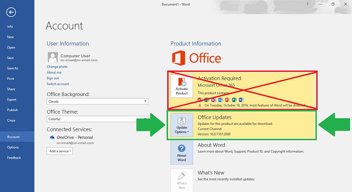 Como activar office 365